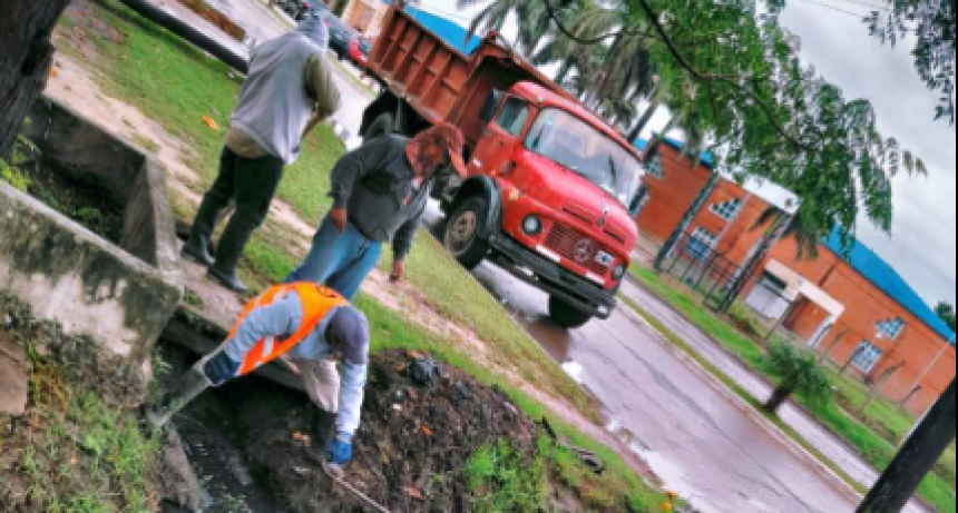 El municipio hizo hincapié este lunes en el mantenimiento del drenaje urbano
