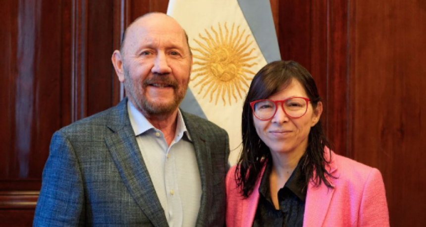 Gildo Insfrán se reunió con la presidenta del Banco Nación