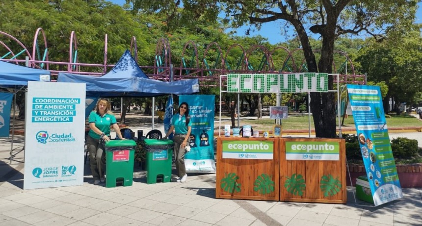 Este sábado el Eco Punto estará recibiendo materiales reciclables en la Plaza San Martín