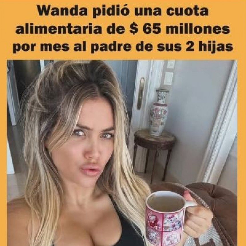  LA CANTANTE WANDA NARA PIDIÓ 65 MILLONES POR MES A ICARDI, EL EQUIVALENTE A 2 CAMIONETAS MENSUALES EN CONCEPTO DE 