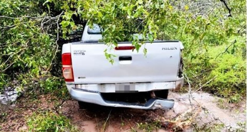 Villa General Güemes: Llevó sin permiso la camioneta de su tío y despistó