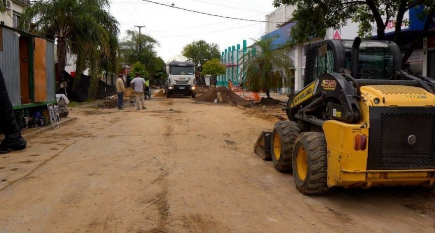 AVANZAN LAS OBRAS DE LA TERCERA ETAPA DE LA PEATONAL