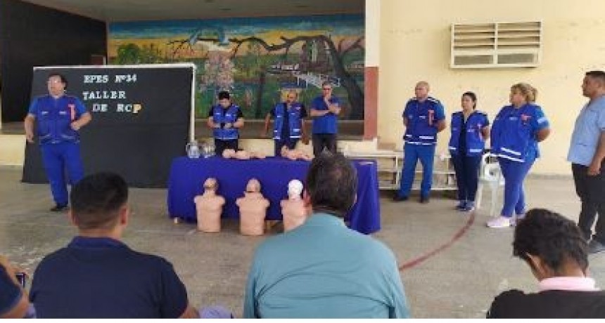El SIPEC brindó capacitaciones sobre RCP en Buenas Vista y Siete Palmas