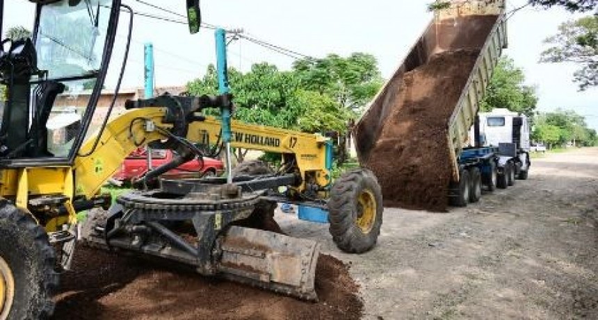La municipalidad encaró un extenso trabajo de enripiado en el B° Liborsi