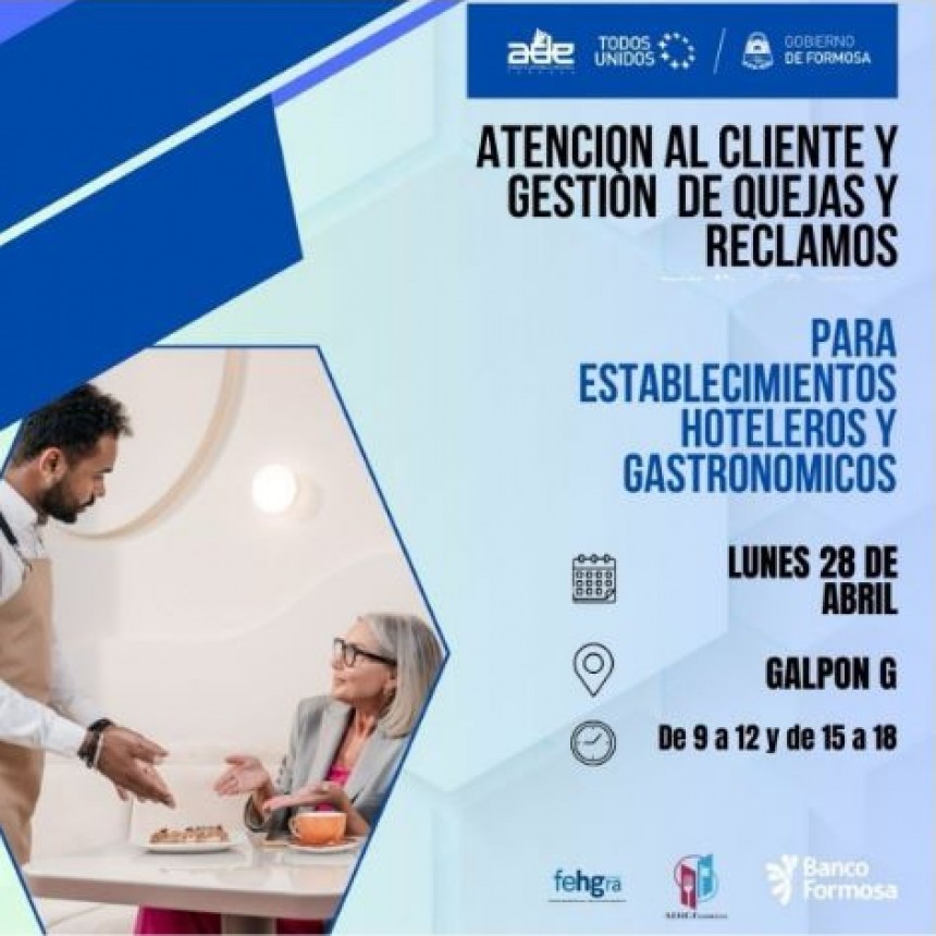 Curso de atención al cliente y gestión de quejas y reclamos para el sector gastronómico y hotelero