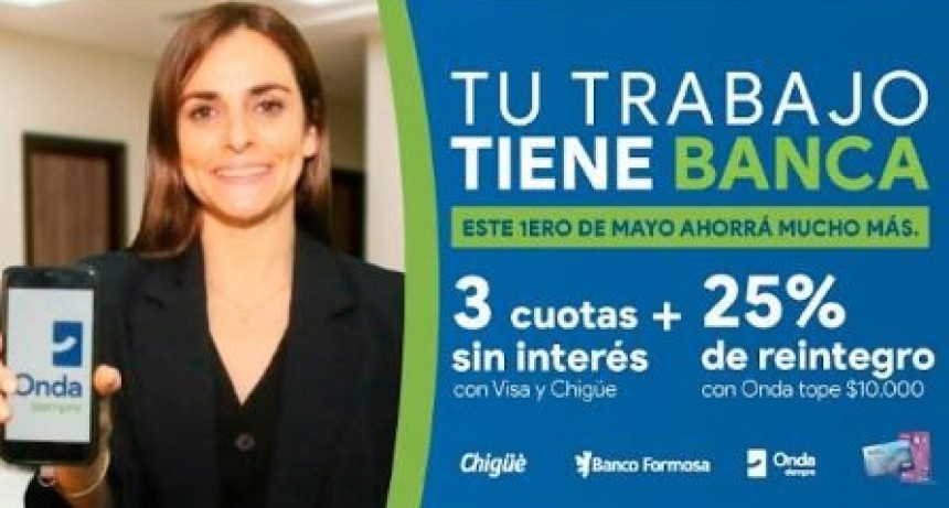 Banco Formosa alivia el bolsillo