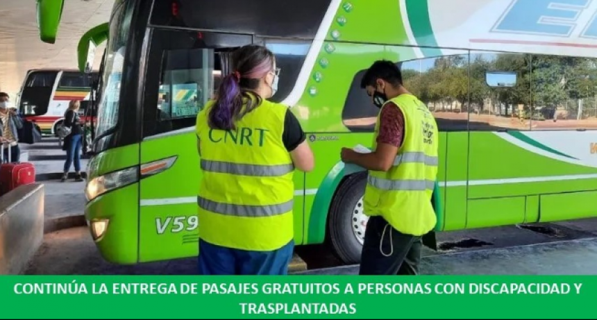 Mesa de diálogo permite continuar con entrega de pasajes gratuitos a personas con discapacidad y trasplantadas