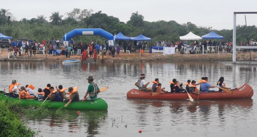 Fue un éxito la primera competencia de kayaks en aguas de El Porteño