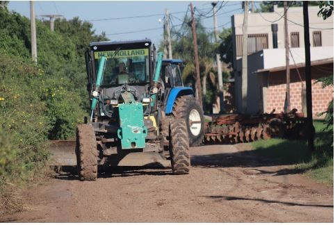 El barrio Bernardino Rivadavia se benefició con enripiado de arteria