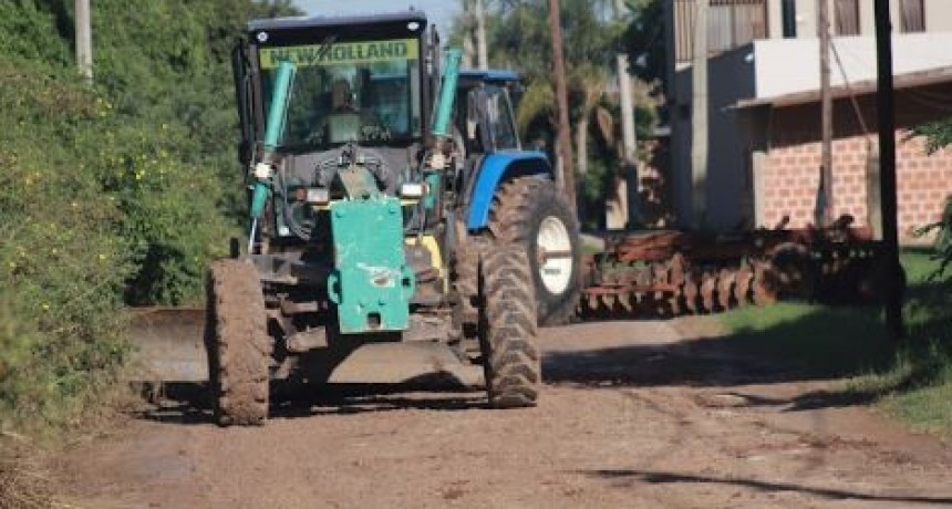 El barrio Bernardino Rivadavia se benefició con enripiado de arteria