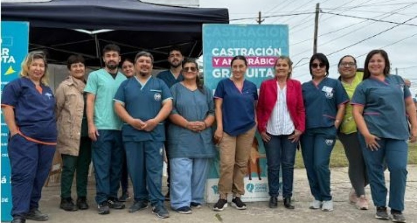 El municipio realizó un operativo especial de castraciones en el barrio Virgen de Lourdes