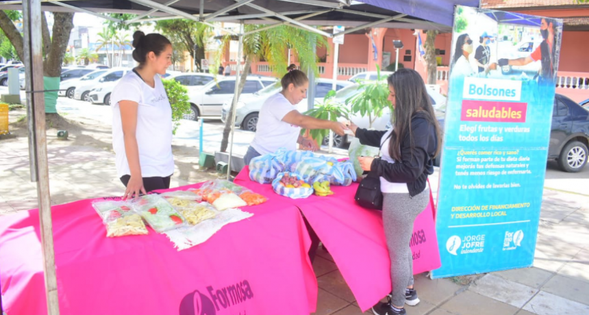 Bolsones saludables en seis puntos de comercialización