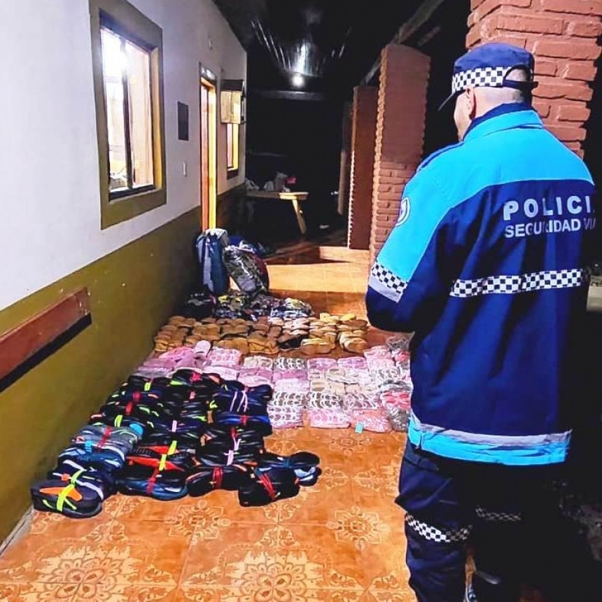 Un hombre fue demorado en un control policial con mercaderías sin aval aduanero