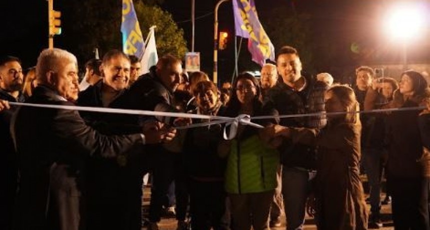 Jofré inauguró dos importantes obras: una de pavimentación en el acceso Sur y el Paseo Saludable de la Av. Pantaleón Gómez