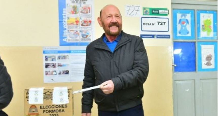 Gildo Insfrán votó en Laguna Blanca: “En Formosa, deciden los formoseños, los de afuera son de palo”