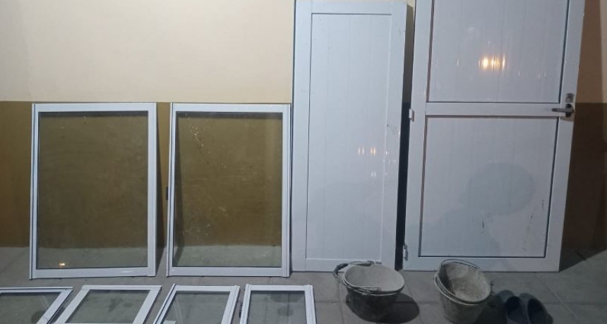 Barrio Colluccio: Robaban materiales de construcción y terminaron detenidos