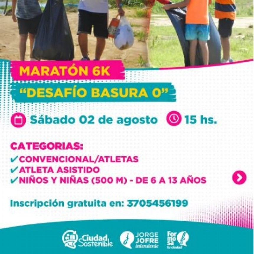 El municipio habilitó la inscripción para la maratón sustentable 