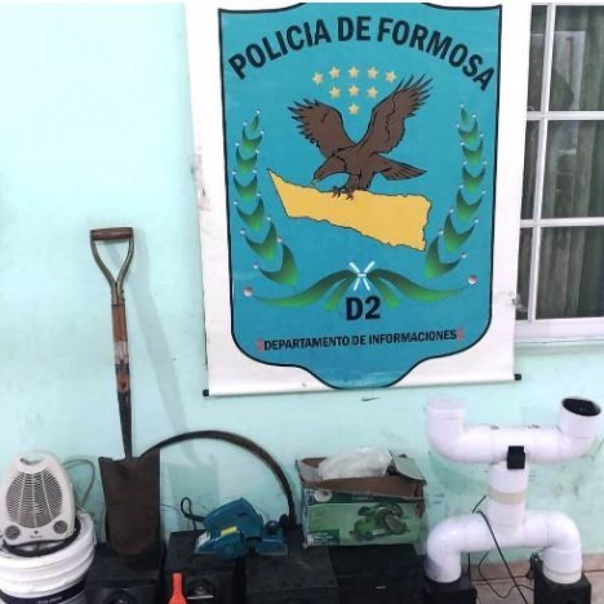 Recuperaron bienes sustraídos de una casa quinta en barrio La Nueva Pompeya