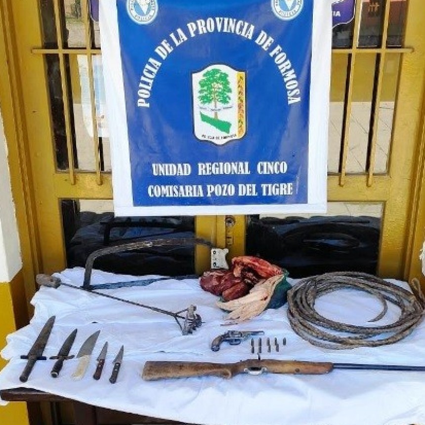 Dos hombres fueron detenidos por abigeato y tenencia de armas de fuego