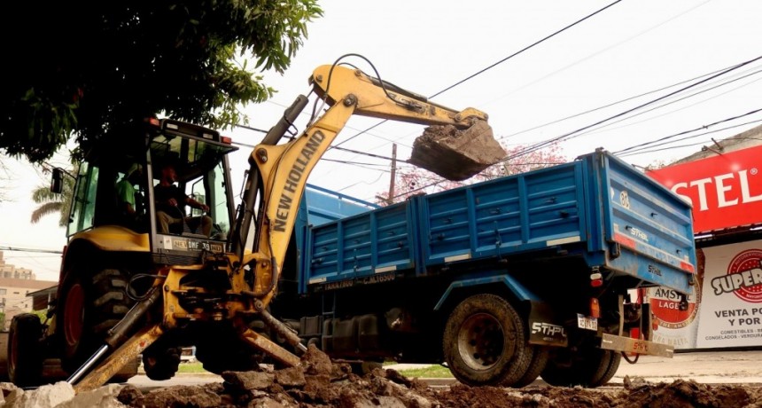 La comuna realizó nuevas obras de bacheo en diversas arterias