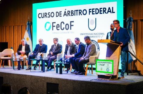 La Liga Formoseña estuvo presente en el lanzamiento del curso para árbitro federal de fútbol en Corrientes