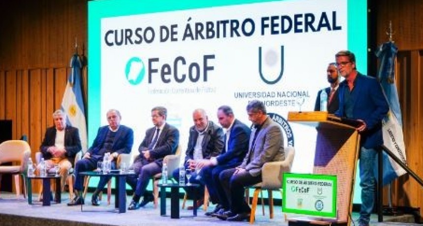 La Liga Formoseña estuvo presente en el lanzamiento del curso para árbitro federal de fútbol en Corrientes