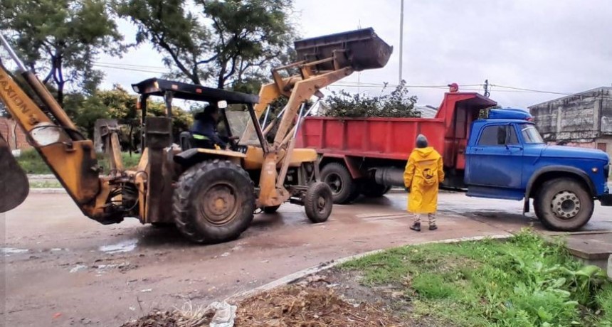 La Municipalidad trabajó en distintos sectores ante las condiciones climáticas inestables