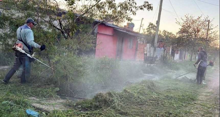 LA COMUNA MANTIENE EN PIE TRABAJOS EN ESPACIOS VERDES DE LA CIUDAD