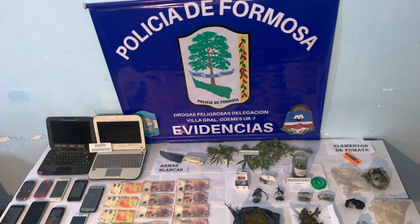 Anularon otro centro de distribuci&oacute;n de drogas en Villa General G&uuml;emes