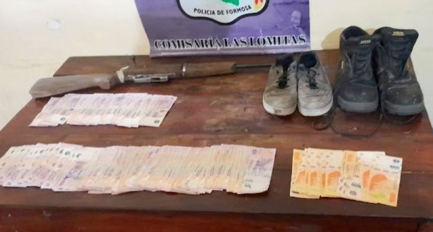 La Polic&iacute;a recuper&oacute; dinero y un arma de fuego sustra&iacute;dos