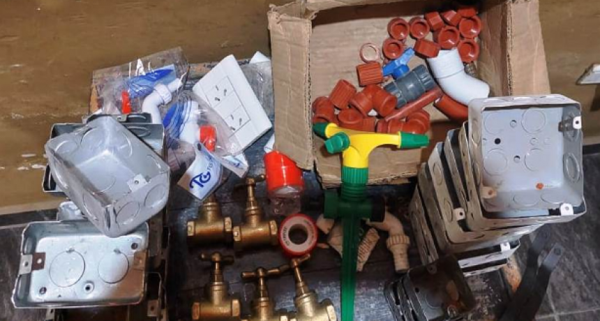 Recuperaron materiales sustra&iacute;dos de una obra en construcci&oacute;n del Lisbel Rivira