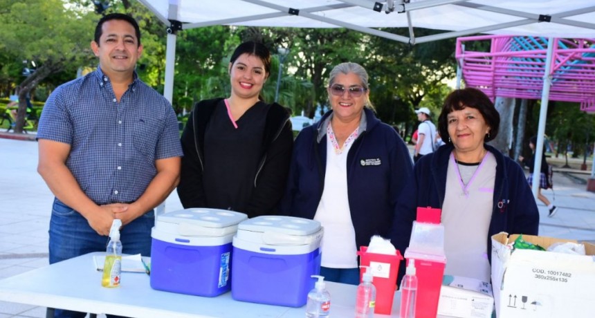 Nueva campaña de carpas de vacunación en el centro capitalino hasta el 8 de octubre