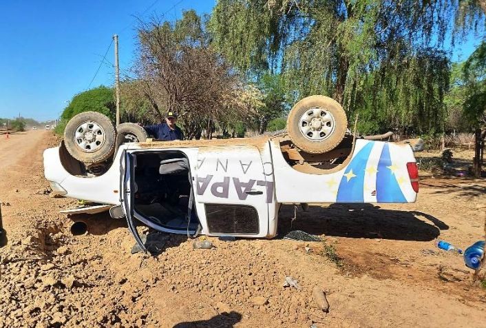 Despistó una camioneta y sus tres ocupantes salieron ilesos