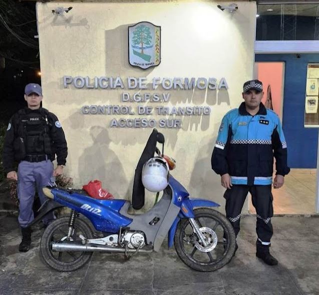 Lo demoraron por circular alcoholizado y descubrieron que la moto era robada