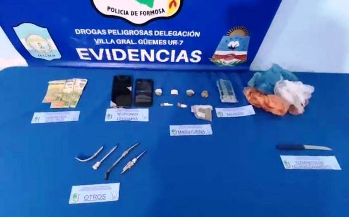 Desarticularon dos centros de venta de drogas y detuvieron a tres personas