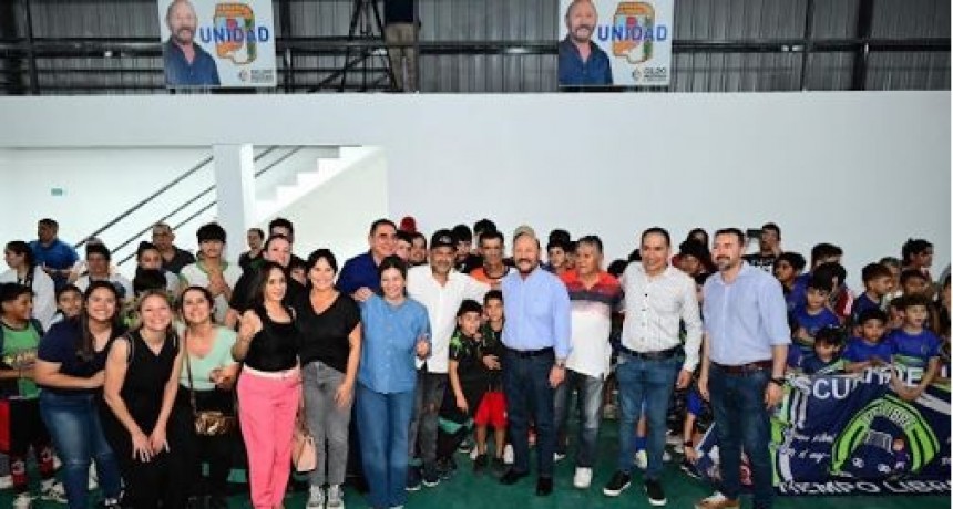 Catt&aacute;neo resalt&oacute; que el nuevo polideportivo cubierto del barrio Sim&oacute;n Bol&iacute;var ser&aacute; un espacio de encuentro e inclusi&oacute;n
