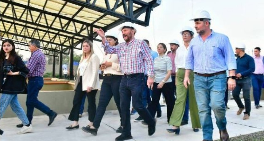 Insfrán inauguró la planta de tratamiento cloacal, el colector máximo y obras complementarias en el barrio El Porvenir