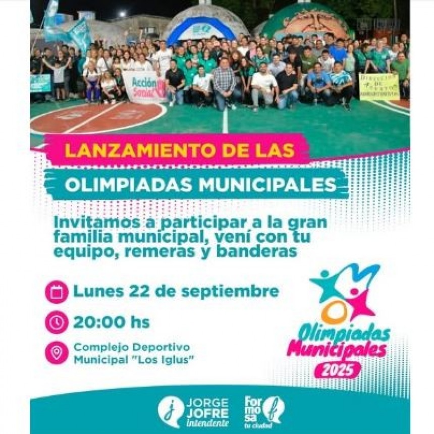 ¡Se vienen las Olimpiadas Municipales 2025!