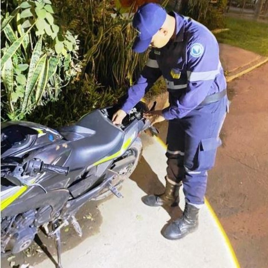 Secuestraron una motocicleta de gran cilindrada en un operativo preventivo