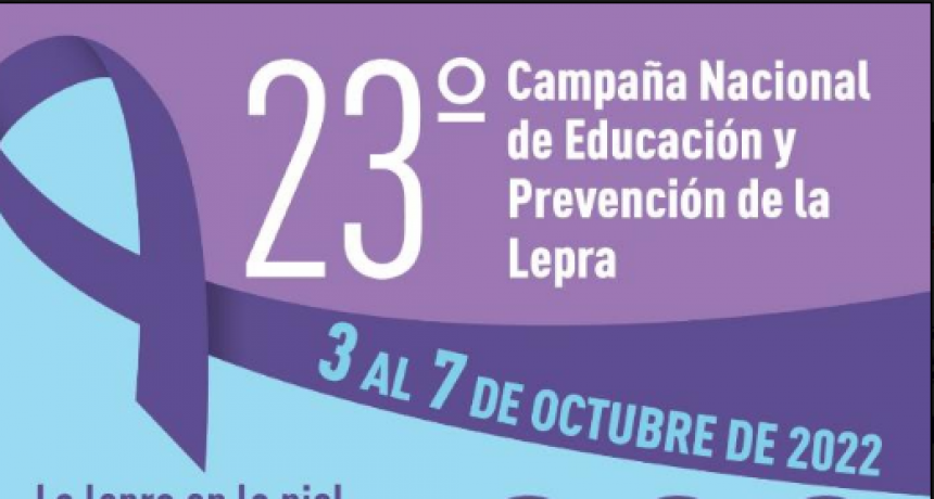 Formosa se suma a la campa&ntilde;a nacional de prevenci&oacute;n y educaci&oacute;n de la lepra