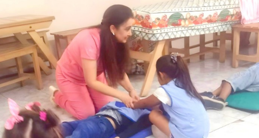 Centro de salud San Antonio brind&oacute; un taller de t&eacute;cnicas de RCP en jard&iacute;n de infantes