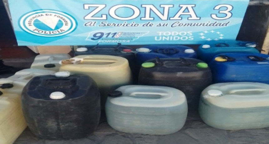 Secuestran m&aacute;s de 400 litros de combustible y un veh&iacute;culo utilitario