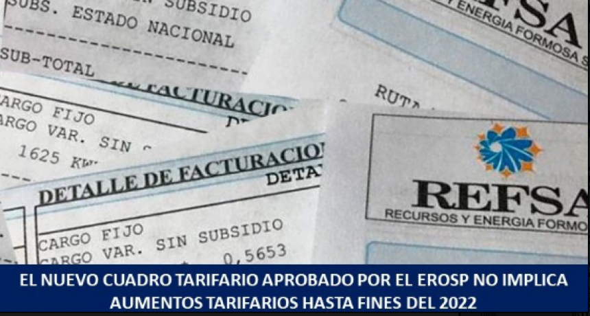 Aprobado el nuevo cuadro tarifario y los usuarios no sufrir&aacute;n incrementos en las facturas de energ&iacute;a el&eacute;ctrica en lo que resta del a&ntilde;o 2022
