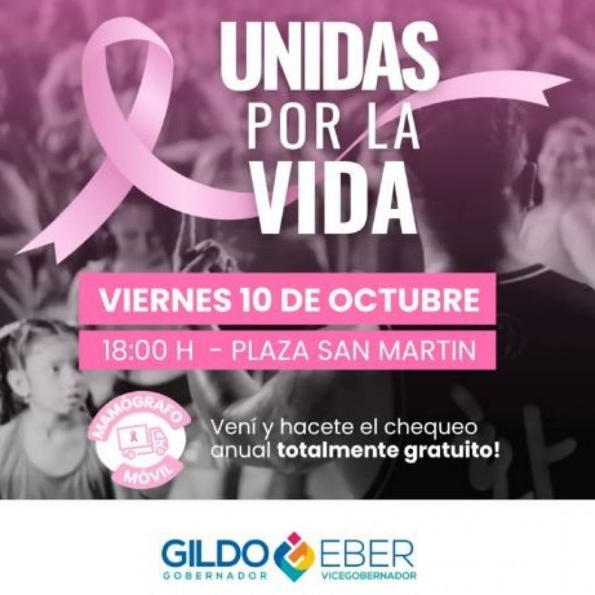  Este viernes 10 de octubre, Unidas por la vida: vení a la Segunda Edición de Zumba Rosa.