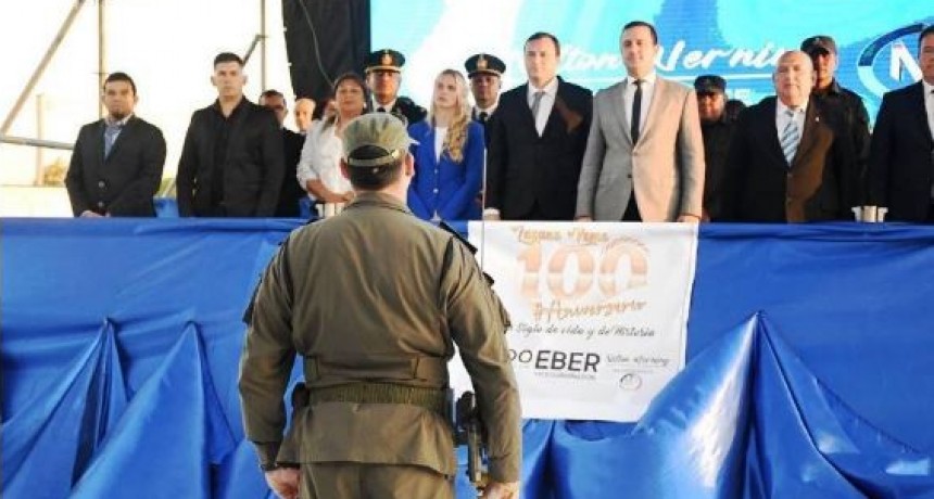 Laguna Yema celebró su centenario con un acto oficial y desfile de gran concurrencia