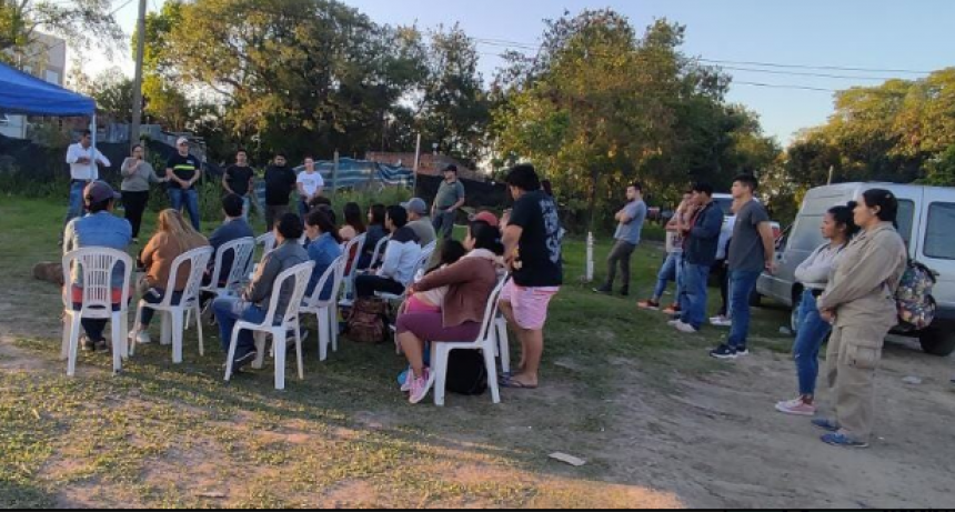 El Municipio inform&oacute; a vecinos del barrio San Mart&iacute;n el inicio de obra de un nuevo espacio recreativo