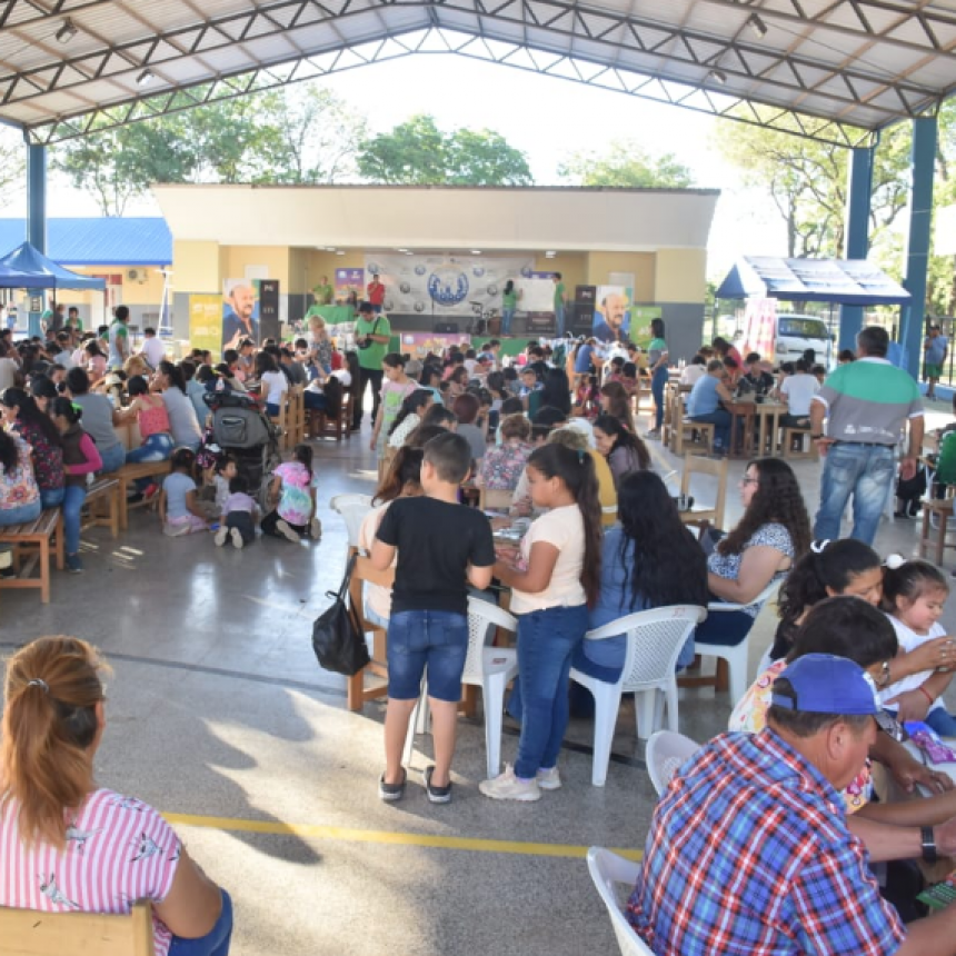 Villa Escolar: Masiva concurrencia de vecinos al bingo familiar del OPNGT