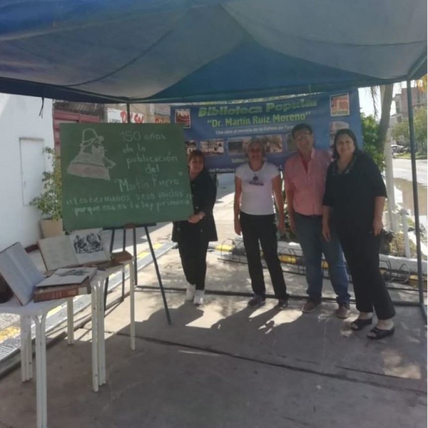 La BP Ruiz Moreno rememor&oacute; los 150 a&ntilde;os del Mart&iacute;n Fierro