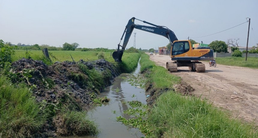 La comuna lleva a cabo trabajos preventivos para la optimización de desagües pluviales