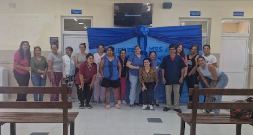 El centro de salud “El Pucú” refuerza la concientización sobre el cáncer de próstata durante el Mes Azul